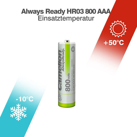 4 Camelion Aa Rechargeable Batteries Always Ready Hr6 800Mah 2Bl Nimh