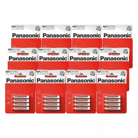 48x Panasonic AAA Zinc Carbon 1.5V Batteries LR03 R03 MN2400 Micro E92