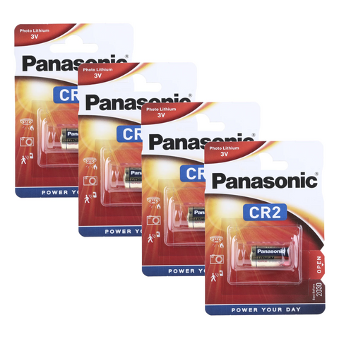 4 Panasonic Lithium Power Cr2 Battery 3V 850 Mah Elcr2 Cr17355 1Cr2 Dlcr2