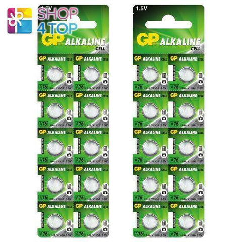 20 Gp Alkaline Cell Lr44 A76 Batteries G13 1.5V Coin Cell Button NEW