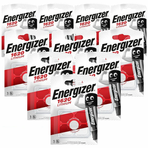 10x Energizer CR1620 3V Lithium Coin Cell Batteries DL1620 Watch Toy