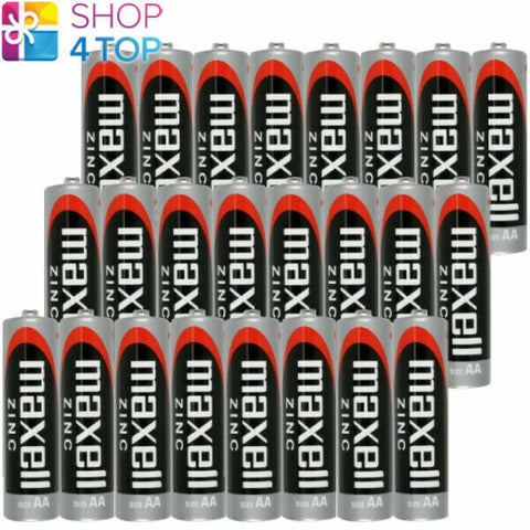 24x Maxell AA 1.5V Zinc Carbon Batteries R6 Mignon Mercury Free