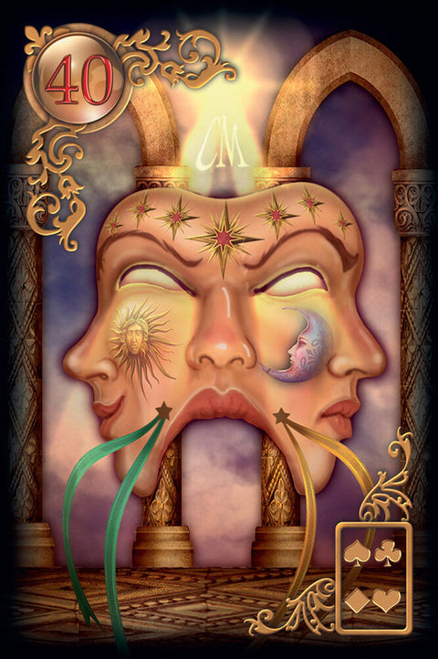 Gilded Reverie Lenormand Expanded Oracle Deck 47 Cards US Games + Bag