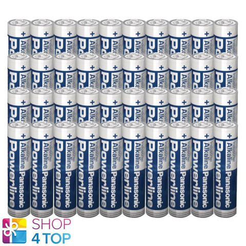 40x Panasonic Powerline AAA LR03 Alkaline 1.5V Industrial Batteries