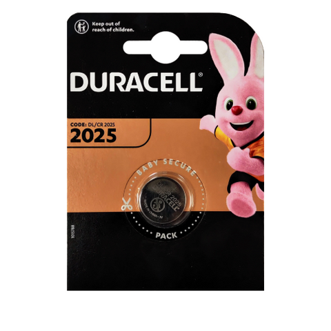 Duracell CR2025 3V Lithium Coin Cell Battery DL2025 for Watches & Remotes