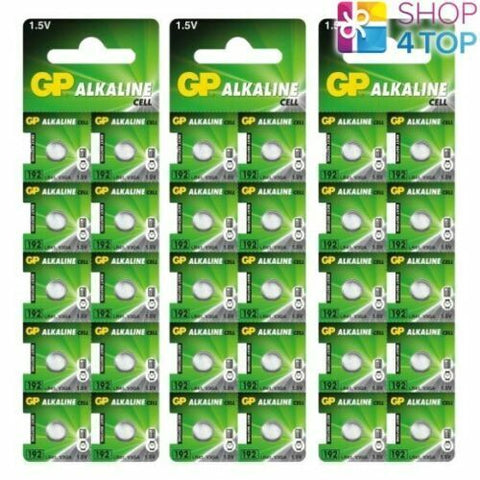 30x GP LR41 AG3 192 1.5V Alkaline Button Cell Batteries for Watches Toys