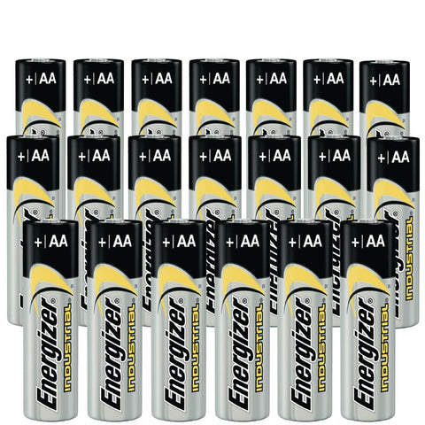20x Energizer Industrial AA 1.5V Alkaline LR6 Batteries Mignon MN1500