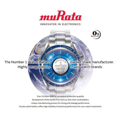 5x Murata 357/303 SR44 Silver Oxide 1.55V Watch Batteries Made in Japan