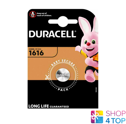 Duracell Cr1616 Lithium Batteries 3V Coin Cell Dl1616 Ecr1616 Exp 2034 NEW