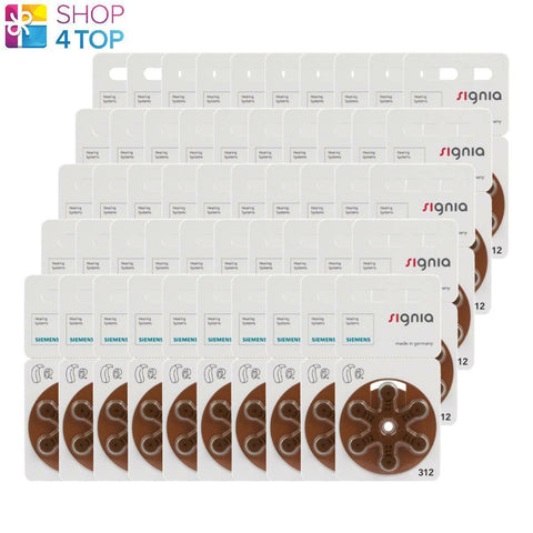 300 Siemens Signia Size 312 Mf Pr41 Hearing Aid Batteries 1.45V Zinc Air NEW