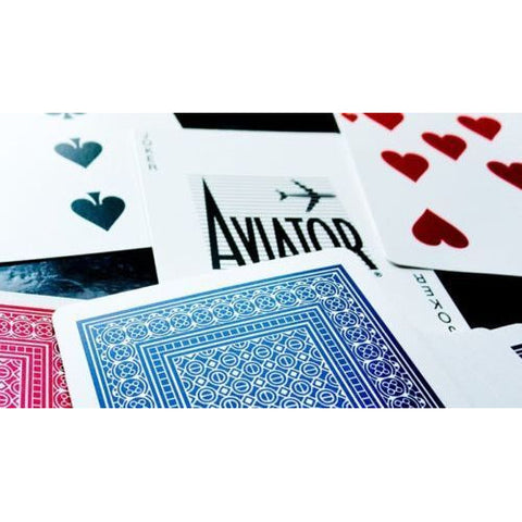4x Bicycle Aviator Standard Index Playing Cards, 2 Red 2 Blue Poker