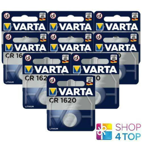 9 Varta Cr1620 Lithium Batteries 3V 70Mah Cell Botton Blister Exp 2033