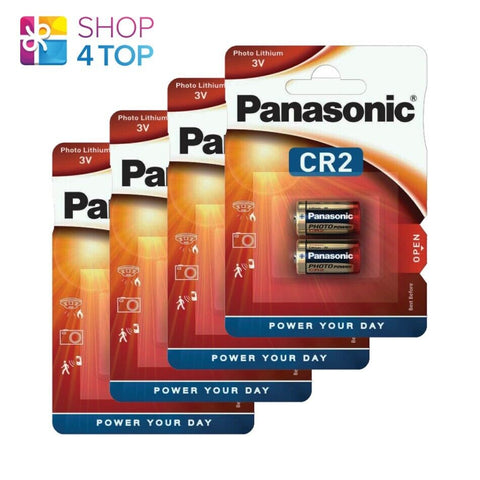 8 Panasonic Photo Lithium Cr2 Batteries Dlcr2 Kcr2 Cr17355 2Bl Exp 2033 NEW