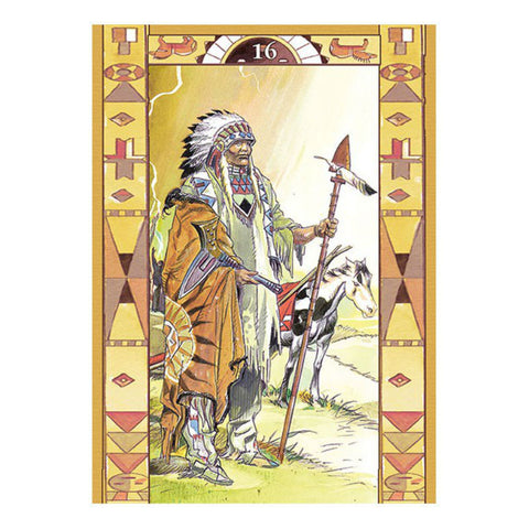 Native American Spirituality Oracle Cards Deck by Lo Scarabeo + Velvet Bag
