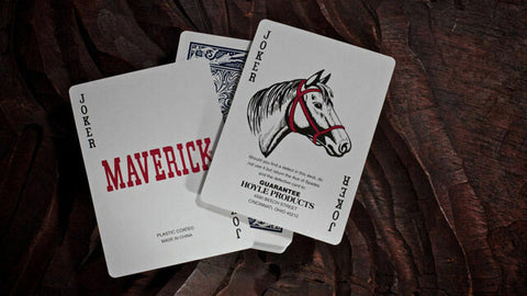 2x Decks Maverick Blue/Red Playing Cards Poker Standard Index Magic Tricks
