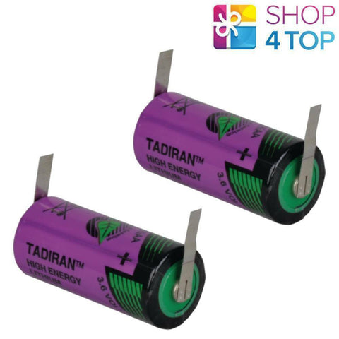 2x Tadiran SL-761 2/3 AA 3.6V Lithium Battery ER14335 U Solder Lug