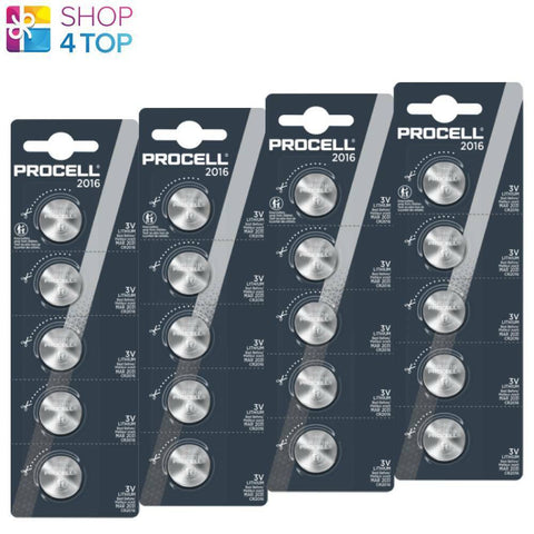 20x Duracell Procell CR2016 3V Lithium Coin Cell Batteries