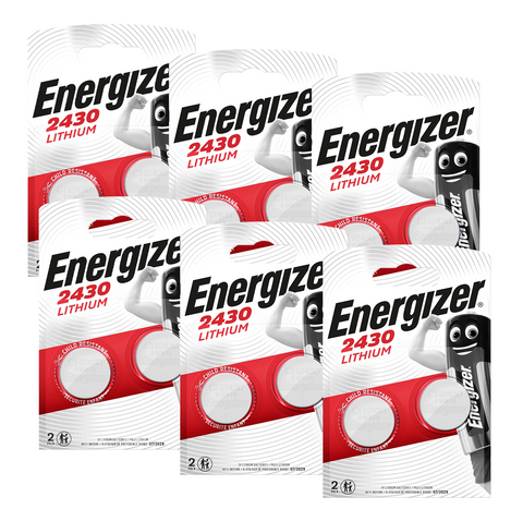 12x Energizer CR2430 3V Lithium Coin Cell Batteries DL2430 ECR2430