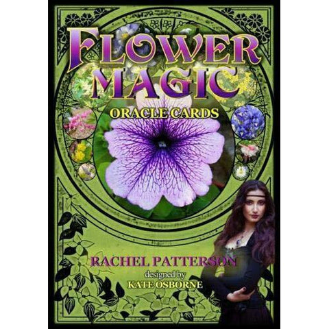Flower Magic Oracle Cards 48-Card Deck & Guidebook Set with Velvet Bag
