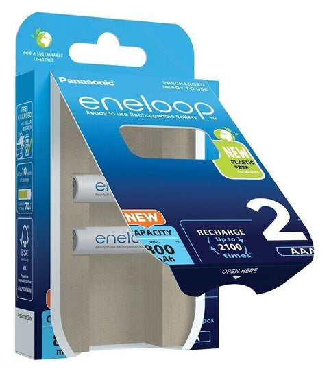 10 Panasonic Aaa Eneloop Eco Friendly Lr03 Rechargeable Batteries 800Mah 2Bl NEW