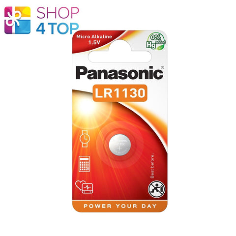 1x Panasonic LR1130 1.5V Alkaline Button Cell Battery AG10 LR54 189