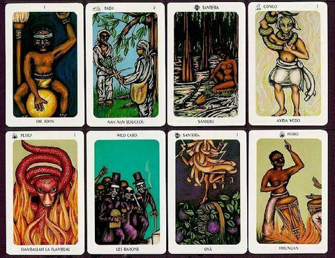 New Orleans Voodoo Tarot Deck & Book Set with Bag by Destiny Books