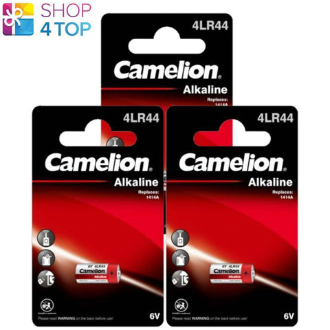 3x Camelion 4LR44 6V Alkaline Batteries PX28A A544 No Mercury