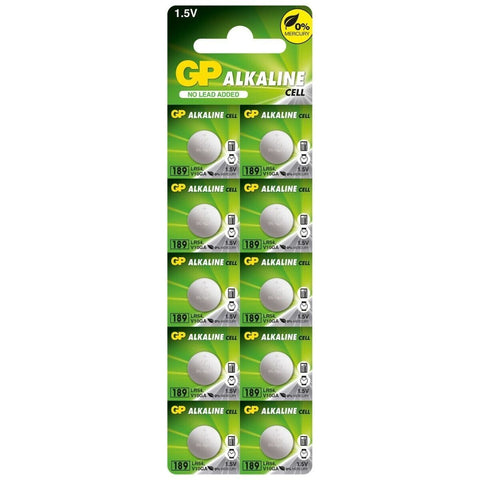 20x GP LR1130 Alkaline Batteries Cell Coin 1.5V 10Bl LR54 AG10 189