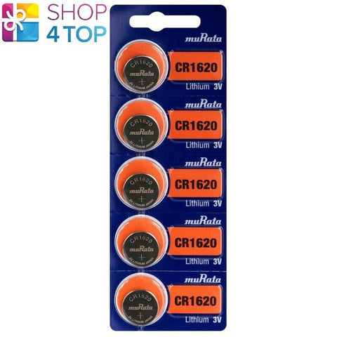 5x Murata CR1620 3V Lithium Coin Cell Batteries for Watch Calculator