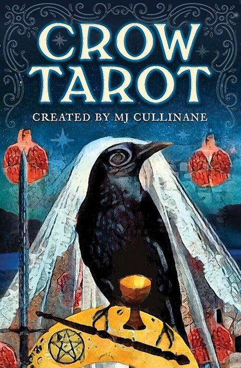Crow Tarot Card Deck by MJ Cullinane US Games with Velvet Bag 78 Cards
