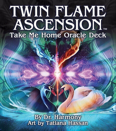 Twin Flame Ascension Take Me Home Oracle Deck US Games By Dr Harmony And Bag NEW