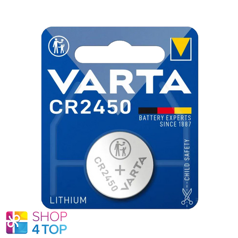 Varta Cr2450 Lithium Batteries 3V 560 Mah Cell Botton Cr2450Slf Exp 2032 NEW