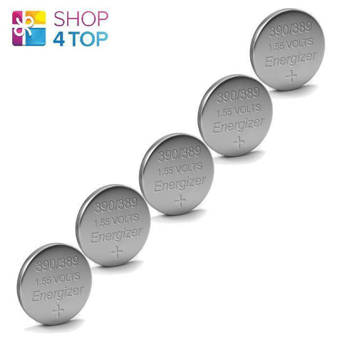 5 Energizer 390 389 Sr521Sw Batteries Silver 1.55V Watch Battery NEW