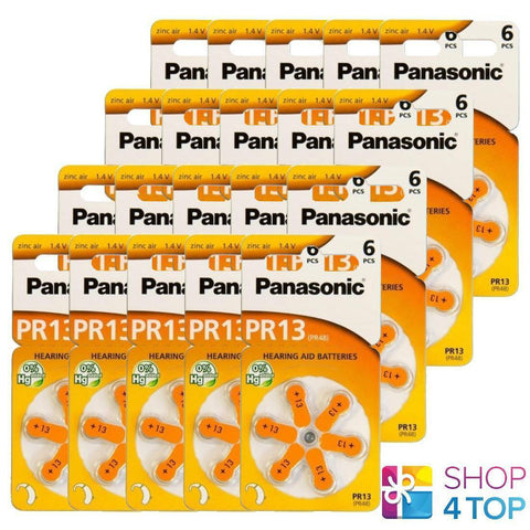 120 Panasonic Pr13 Pr48 Hearing Aid Batteries 1.4V Zinc Air No Mercury 2027