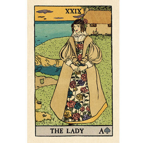 Pixie Astounding Lenormand Tarot Deck 36 Cards Tin Box + Velvet Bag