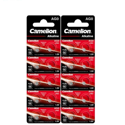 20x Camelion LR521 AG0 1.5V Alkaline Button Cell Batteries