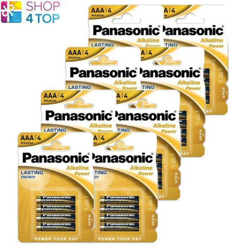 32 Panasonic Alkaline Power Aaa Lr03 Batteries Blister 1.5V Micro Mn2400 E92 NEW