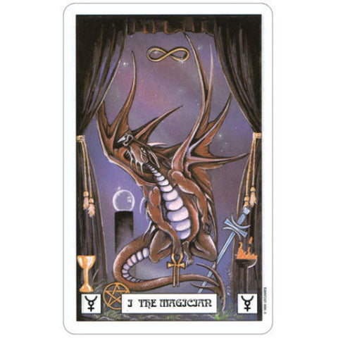 Dragon Tarot Card Deck by U.S. Games with Velvet Bag 78 Cards New Sealed