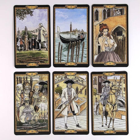 Casanova Tarot Deck 78 Cards by Lo Scarabeo with Velvet Bag Adult