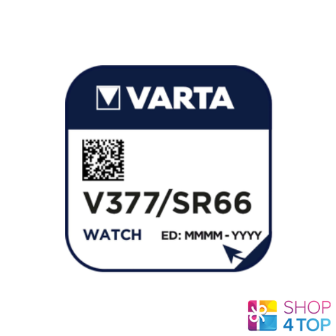 Varta 377 Sr626Sw Battery Silver 1.55V Coin Button Cell Watch NEW