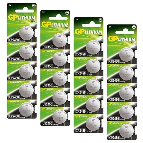 20x GP CR2450 3V Lithium Coin Cell Button Batteries DL2450 ECR2450