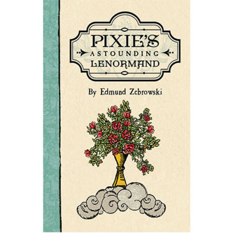 Pixie Astounding Lenormand Tarot Deck 36 Cards Tin Box + Velvet Bag