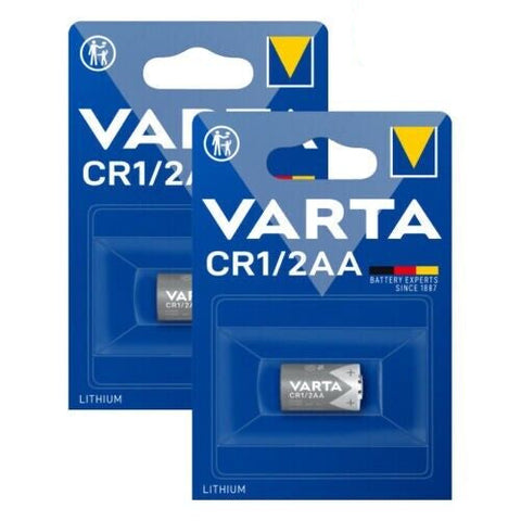 2x Varta CR1/2AA 3V Lithium Battery CR14250 6127 BR14250 BR1/2AA