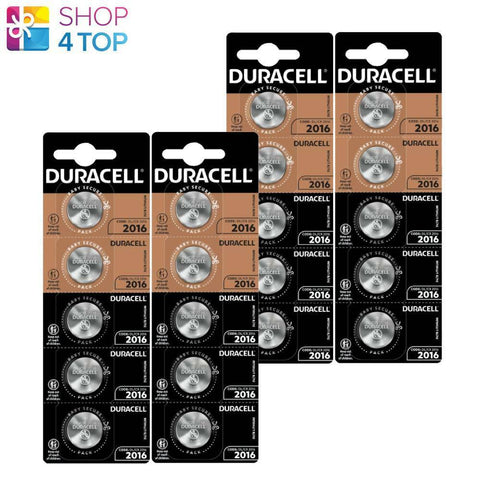 20x Duracell CR2016 3V Lithium Coin Cell Batteries DL2016 ECR2016