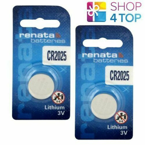 2 Renata Cr2025 Lithium Batteries 3V Cell Coin Button Dl2025 Exp 2029 NEW