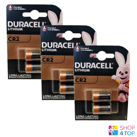 6 Duracell Cr2 Lithium Batteries 3V Elcr2 Cr17355 1Cr2 Dlcr2 Exp 2033 NEW