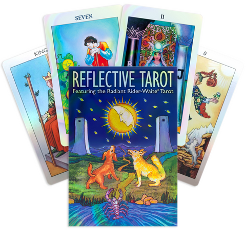 Radiant Rider-Waite Holographic Tarot Deck Pocket Size with Velvet Bag