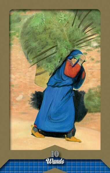Tarot of the Moors Tarot Card Deck Set with Guidebook & Bag by Schiffer
