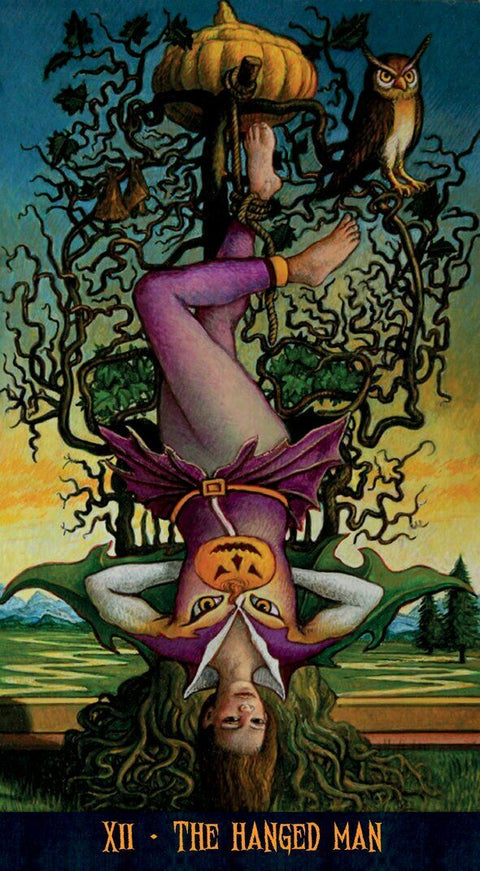 Jack O'Lantern Tarot Deck by Lo Scarabeo with Velvet Bag & Guidebook