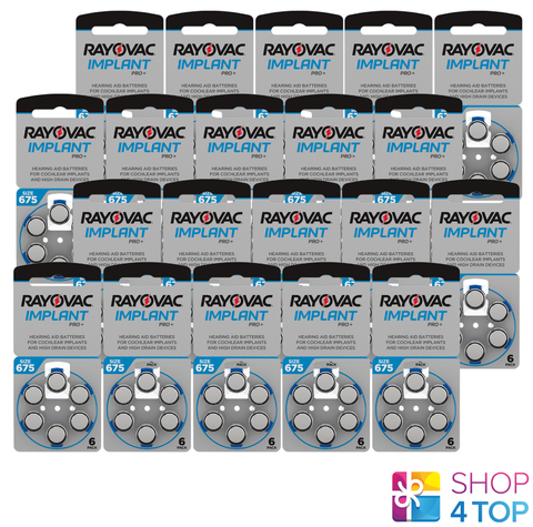 120 Rayovac Implant Pro Size 675 Mf Pr44 Batteries Hearing Aid Cochlear Implants